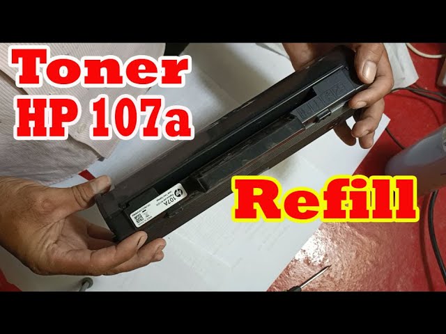 How to refill the cartridge HP W1106A HP Laser MFP 135a 137fnw 107a 107w -  YouTube