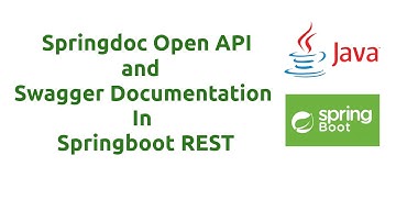 Springdoc Open API and Swagger Documenation | Springboot
