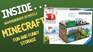 Ravensburger 3D Puzzle Minecraft Fun and Funky Storage | Inside #529