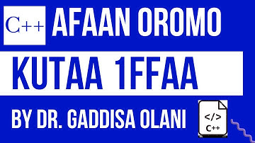 Barumsa C++ Programming Kutaa 1ffaa (Introduction to C++ and IOSTEAM)