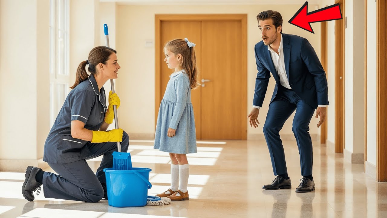 Madre Soltera Empleada De Limpieza Hizo Susurrar A Una Niña Muda — El CEO Quedó Helado Y Llorando