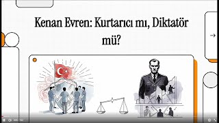 Kenan Evren Kurtarıcı Mı, Diktatör Mü?