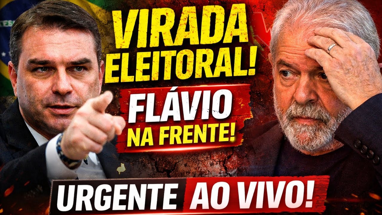 VIRADA ELEITORAL: NOVA PESQUISA CONSOLIDA FLAVIO NA FRENTE DE LULA