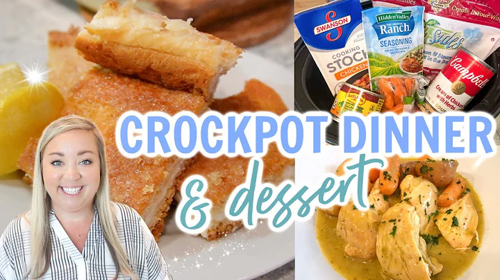 CROCKPOT DINNER & DESSERT | EASY DUMP AND GO RECIP...