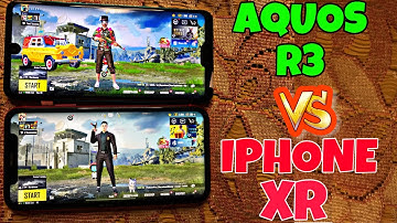 AQUOS R3  VS IPHONE XR PUBGM TEST | Speed Test,PUBG Graphics Test,FPS Test and touch response test