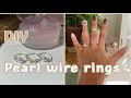 ✰ DIY Pearl wire ring | easy & dainty✰