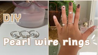 ✰ DIY Pearl wire ring | easy & dainty✰