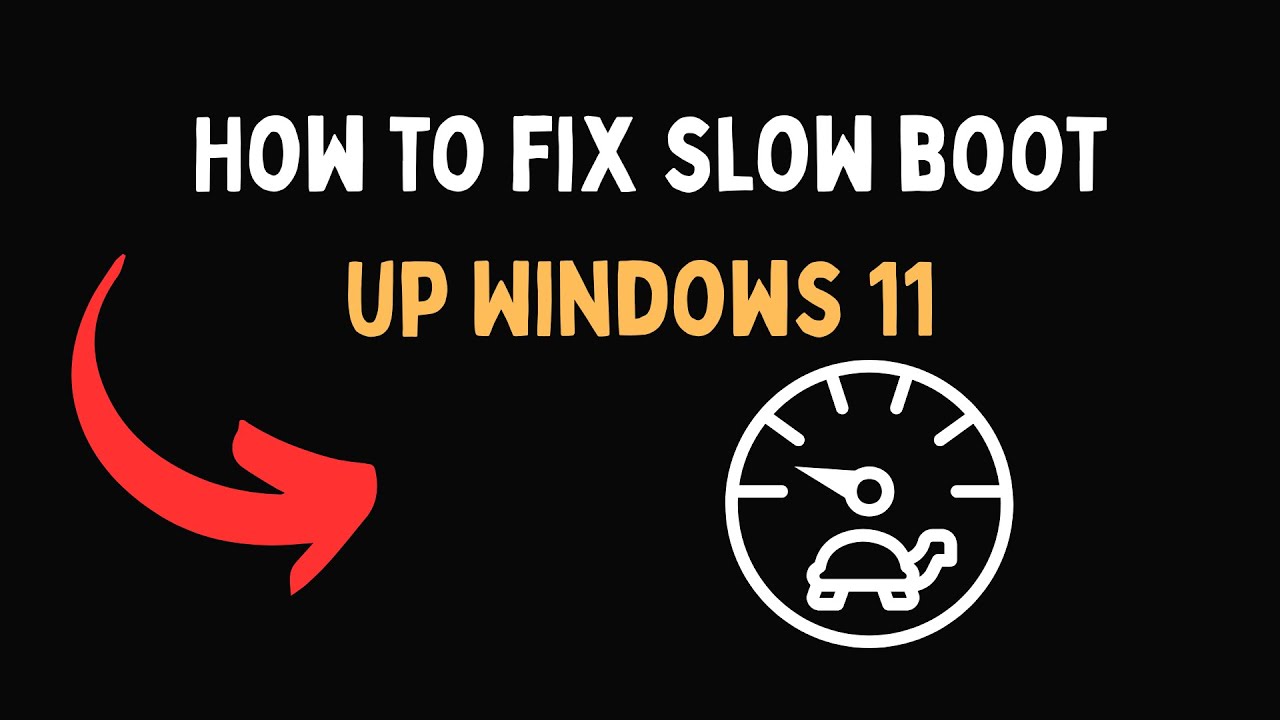 How to fix slow boot up Windows 11 - YouTube