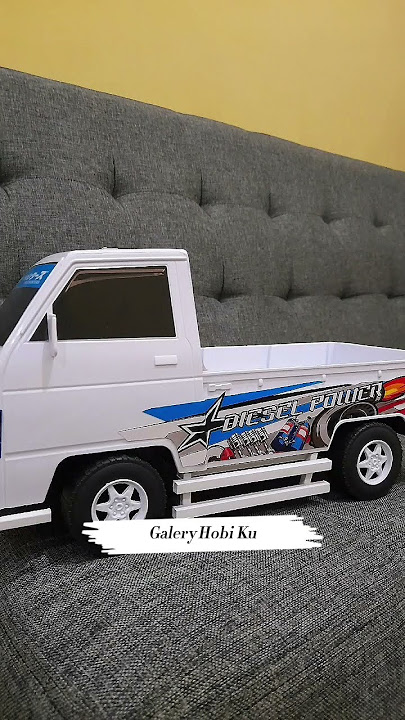 Modif pasang stiker mobil mainan L300 warna putih full body #l300 #automobile #stiker #toys #pickup