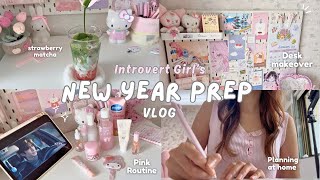 How A Introvert Girl Preps For New Year At Home 🎀 Desk Makeover, Wonyoungism Vlog
