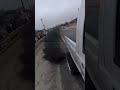 Diesel truck coal rolling Tesla protestors