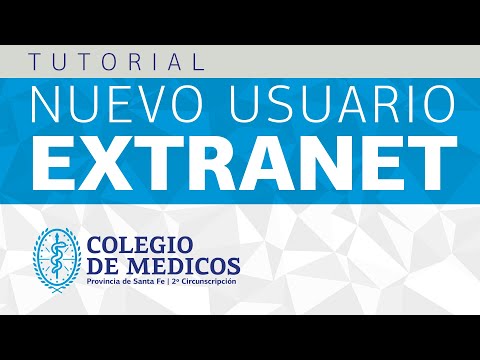 TUTORIAL: Nuevo usuario Extranet