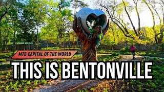 Discover Bentonville, AR by Drone - MTB trails, Art & everything this beautiful town has to offer.