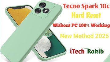 Tecno Spark 10 c hard reset/Factory Reset