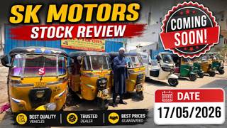 SK MOTORS STOCK REVIEW DATE 17/05/2026 city and district EV VEHICLE BAJAJ EV WEGO TVS VEHICLE