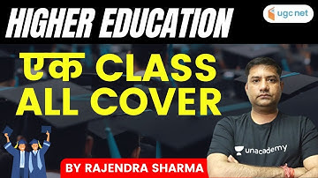 NTA UGC NET 2021| Higher Education by Rajendra Sir | All Cover in One Class
