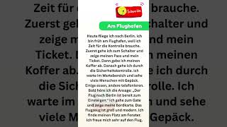🛫 Am Flughafen ✈️ – Deutsch lernen für Anfänger (A1–A2) | Wichtige Wörter & Sätze!