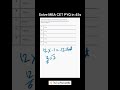 MBA CET Previous Year Question Solved in 45 Seconds