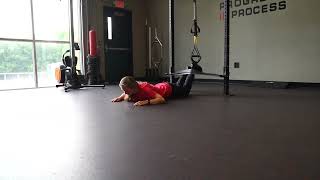 Fast Hamstring Kicks against Band