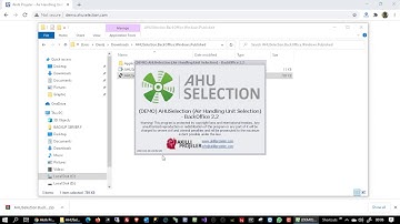 AHU Selection - (Air Handling Unit Selection) - Downloading And Installing BackOffice Software
