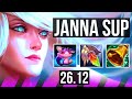 JANNA & Ashe vs PANTHEON & Senna (SUP) | EUW Challenger | 26.12