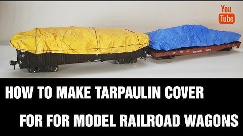 How To Make Easy  HO Scale Model Railway Tarpaulin Covers for Wagons | Model Railroad Tutorial