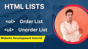List (li, ol, ul) tag - html 5 tutorial in hindi/urdu | Web Development