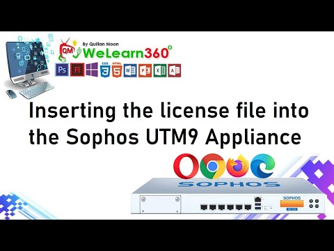 Inserting the license file into the Sophos UTM9 Appliance