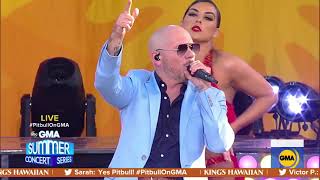 Pitbull performs '3 To Tango' on Good Morning America Resimi