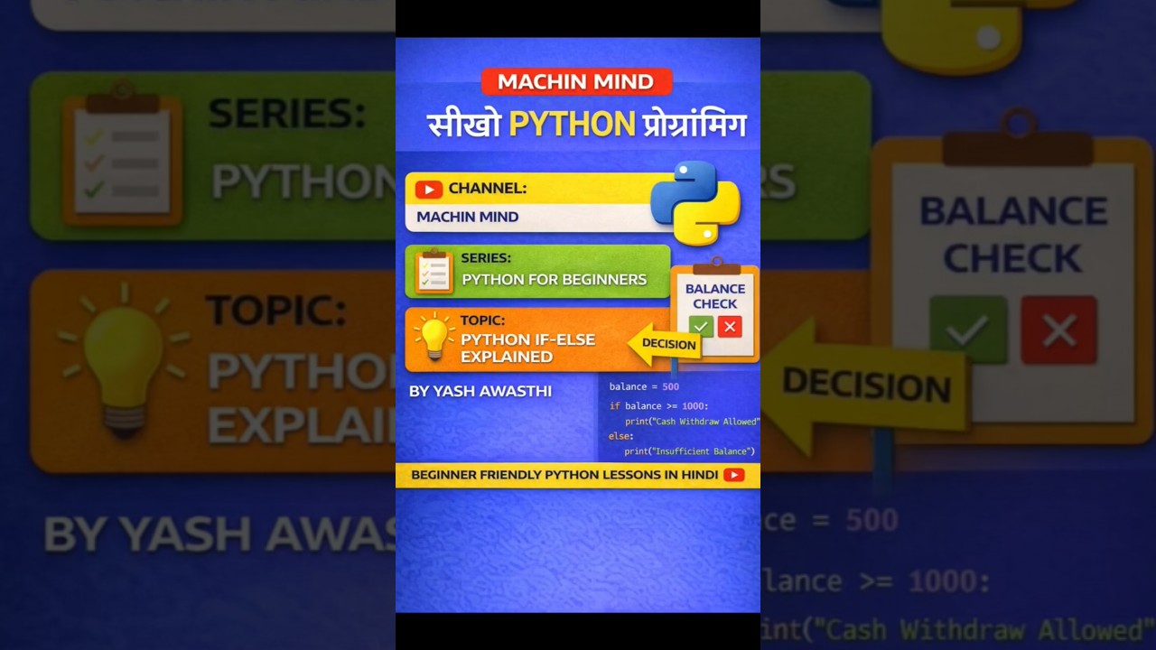 Python If-Else Explained in 30 Seconds 🔥 | Beginners