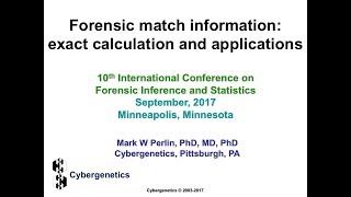 Forensic match information: exact calculation and applications