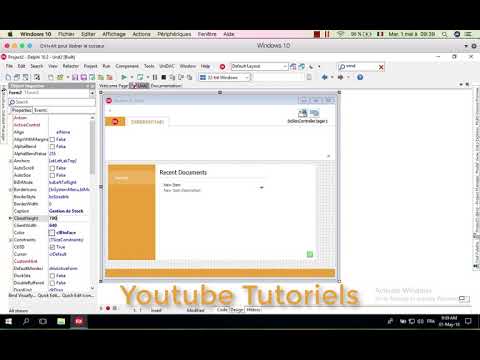 4 How to change form size in delphi كيفية تغيير حجم النموذج في دلفي