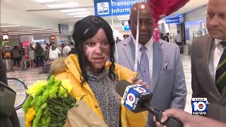 13-year-old Jamaican burn victim arrives in South Florida after 3 brothers die in house fire