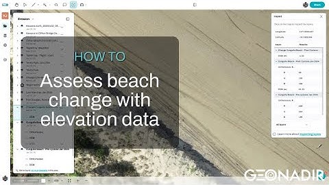 How to detect coastal change using elevation and drone mapping data