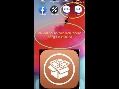 Video cài đặt hai áp zalo trên iphone đã jailbreak - youtube
