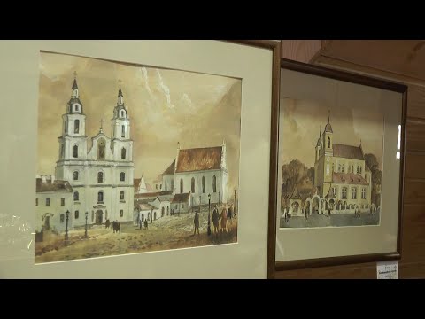 В Лидском замке работает выставка картин белорусского художника Владимира Шаркова