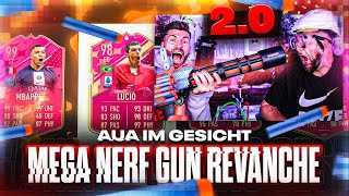 MEGA NERF GUN ins GESICHT 2.0 ☠😱 BRUCH im FUTTIES Blind Draft Battle 🔥 FIFA 23