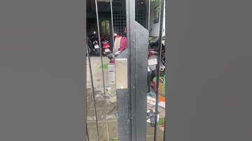 Khoá vân tay 2 mặt cổng cửa sắt #khoathongminh #khoavantay #trending