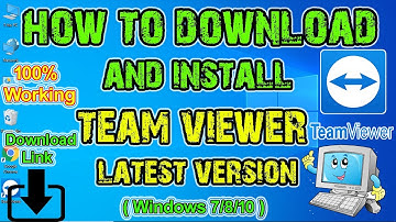 How to Download and Install Team Viewer Latest Version in Windows 7/8/10  ( हिन्दी मे ).