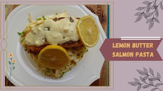 Lemon Butter Salmon Pasta | Grateful Everyday