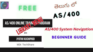 4. AS/400 System Navigation in Telugu