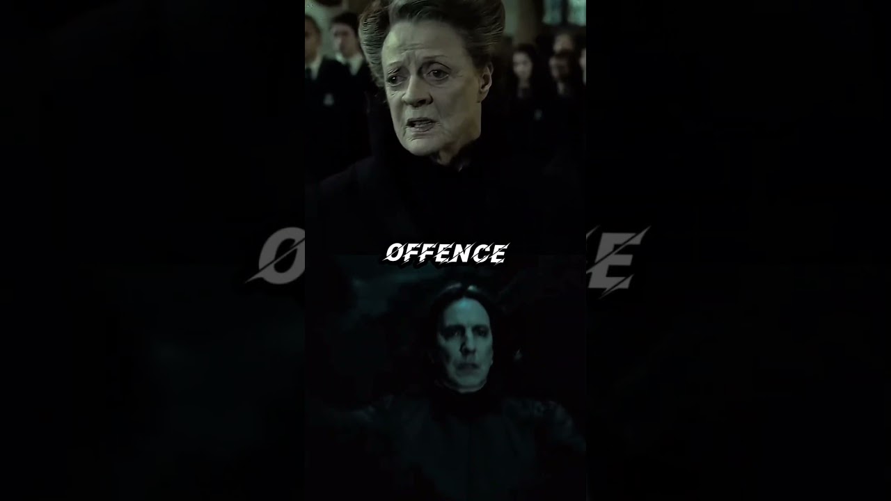 Minerva Mcgonagall vs Severus Snape #harrypotter #youtube #shortvideo #shorts #capcut