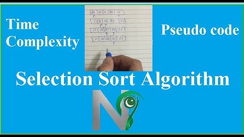 Selection Sort Algorithm | Analysis | Time Complexity | Pseudo Code