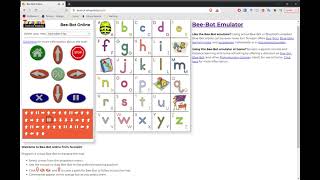 Bee-Bot Online (Spelling Name Activity)