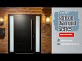 Glasswin Aluminium Front Door with Sidelights in Schuco Diamond Series Door