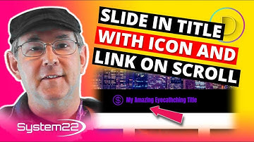 Divi Theme Slide In Title With Icon And Link On Scroll 👈👈