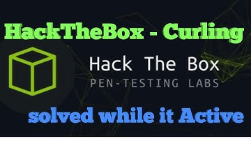HackTheBox - Curling - Solved