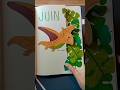 2025 June Bujo - Dinosaur theme #bulletjournal #bujo #dinosaur