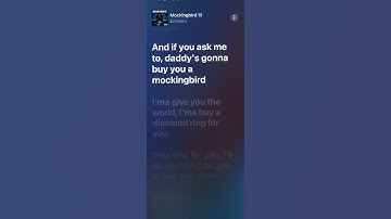Thumbnail of Mockingbird Sped Up - Eminem