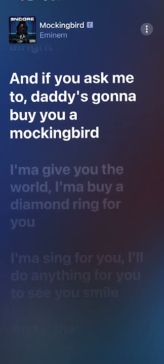 Mockingbird Sped Up - Eminem